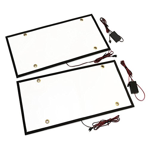 大型用字光式ナンバープレート 大型車 トラック 超薄型 LED 字光式 字光 ナンバー プレート 2枚